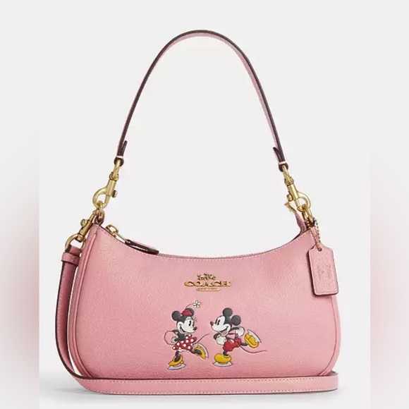 Coach Disney X Coach Teri Shoulder Bag With Ice Skate Motif - Picture 1 of 5